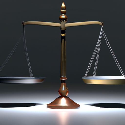 סולם איזון המייצג את תפקידה של חוק ההתיישנות בהבטחת הגינות במשפט הפלילי.